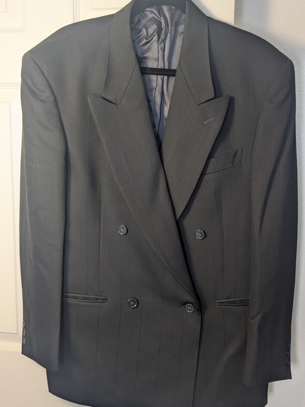 Vintage Studio 0001 Ferre Blazer Mens 40 Virgin Wool Double Breasted Italy